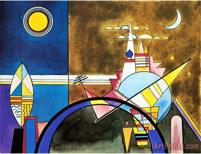 Wassily Kandinsky Picture Xvi The Great Gate of Kiev Stage Set for Mussorgsky's Pictures at an Exhibition in 1928 Art Painting