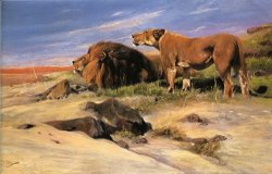 Wilhelm Kuhnert Robbers of The Desert