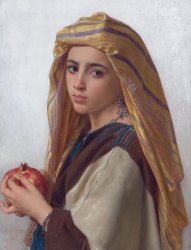 William Adolphe Bouguereau Girl with a Pomegranate