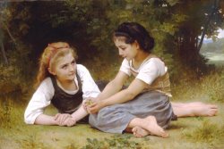 William Adolphe Bouguereau The Nut Gatherers (1882)