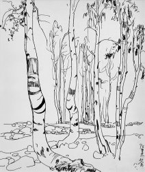 Wu Guanzhong Sketch of Xinjiang