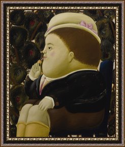 Ganesh in The Garden Framed Prints - Boy in a Garden, 1966 by Fernando Botero