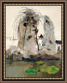 Ganesh in The Garden Framed Prints - The Garden (the Garden in Jiang Nan), 1978 by Wu Guanzhong